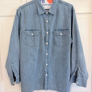 J. Crew Light Blue Denim Casual Shirt